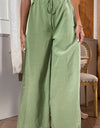 Side Slit Wide Leg Pants