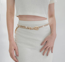 Rhinestone Metal Belt