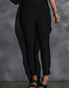 High-Rise Wide Waistband Joggers