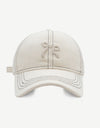 Bow Graphic Cotton Baseball Hat