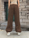 Drawstring Waist Pants with Pockets