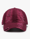 Distressed Adjustable Cotton Baseball Cap