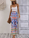 Printed High-Rise Wide Leg Pants