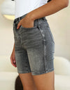 Judy Blue Full Size High Waist Washed Denim Shorts