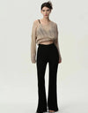 High Waist Flare Leg Pants