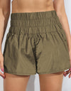 Breathable Smocked Sports Shorts