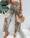 Printed Wide Leg Pants