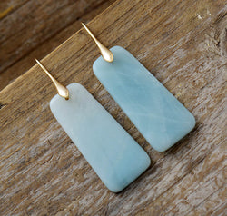 Natural Stone Geometric Shape Earrings