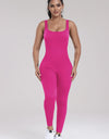 Wide Strap Sleeveless Active Jumpsuit