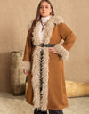 Plus Size Open Front Long Sleeve Coat