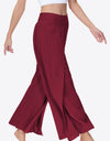 Smocked Split Wide Leg Long Pants