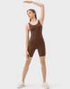 Wide Strap Active Romper