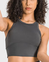 Racerback Cropped Sports Tank