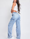 YMI Jeanswear High-Rise Straight Cargo Jeans