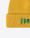 COME ON Embroidered Cuff Knit Beanie