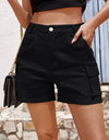 Pocketed High Waist Shorts