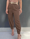 High Waist Cropped Pants