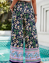 Printed High Waist Wide Leg Pants