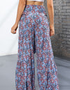 Printed High-Rise Tied Culottes