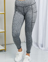 Rae Mode Full Size Heathered Wide Waistband Yoga Leggings