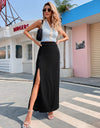 Slit Maxi Skirt