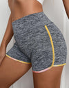 Heathered Wide Waistband Shorts