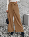 Tied High Waist Wide Leg Pants