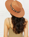 Fame In The Wild Leopard Detail Fedora Hat