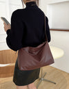 Adjustable Strap PU Leather Handbag