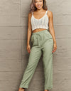 Tie Waist Long Pants