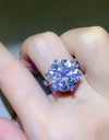 10 Carat Moissanite 925 Sterling Silver Ring