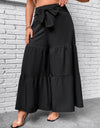 Plus Size Tiered Wide Leg Pants