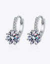 4 Carat Moissanite 925 Sterling Silver Earrings