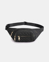 Zenana Quilted Multi Pocket Waist Belt Bag