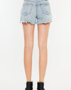 Kancan Distressed High Waist Denim Shorts with Pockets