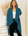 Long Sleeve Open Front Longline Cardigan