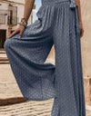 Printed Tied Wide Leg Pants