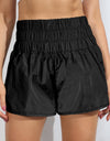 Breathable Smocked Sports Shorts