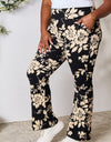 Heimish Full Size High Waist Floral Flare Pants