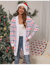 Christmas Open Front Cardigan