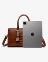 Textured PU Leather Handbag