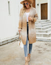 Gradient Open Front Cardigan