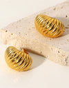 Shell Shore Spiral Stud Earrings