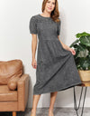 And The Why  Full Size Washed Chambray Midi Dress