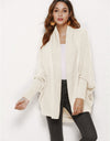 Open Front Batwing Sleeve Cardigan