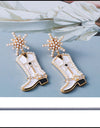 Boot Alloy Dangle Earrings