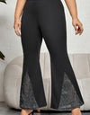 Plus Size High Waist Flare Pants