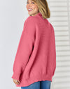 Open Front Dropped Shoulder Cardigan