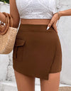 Pocketed High Waist Shorts