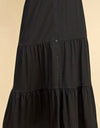 Faith Apparel Tiered Midi Skirt